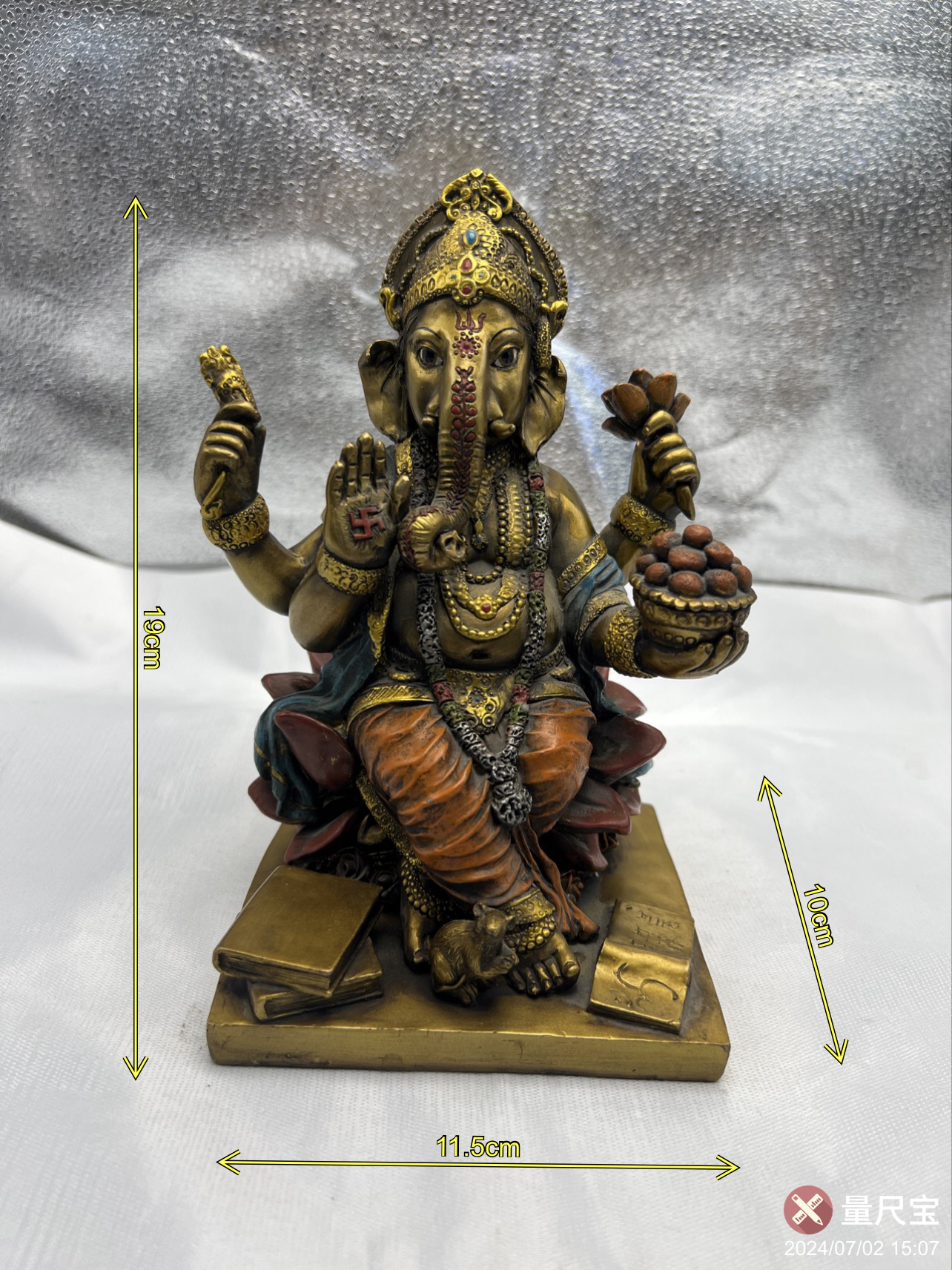 印度象神树脂工艺品摆件 环保无毒树脂材质  新品上新细节图