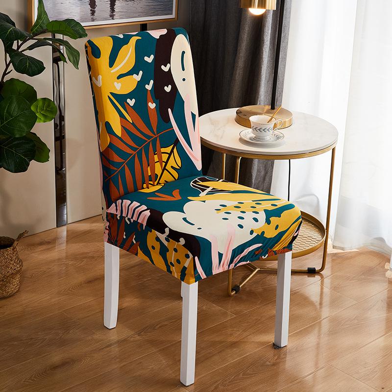 [lazy insects] cross-border printing seat cover dining room/living room elastic chair covers office home dust-proof chair cover