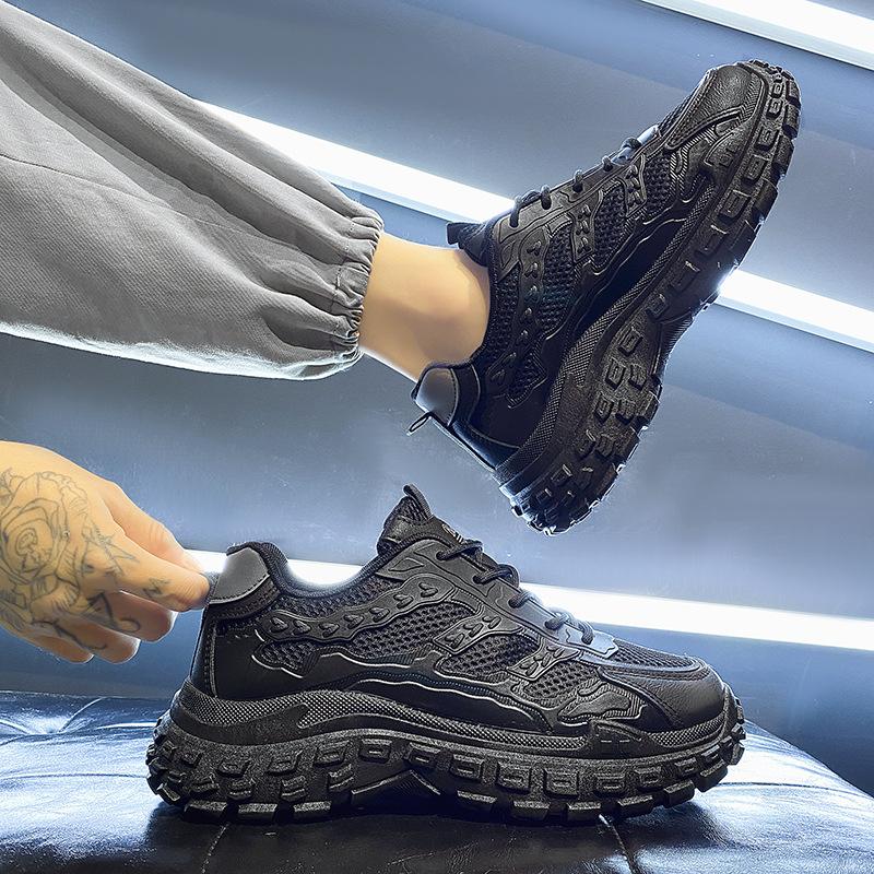 live broadcast cross-border men's shoes 2024 new black sports and leisure working wear waterproof, non-slip, wear-resistant durable labor protection Specification drawing