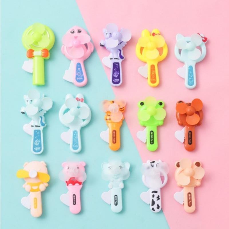 hand pressure fan summer cartoon hand fan children's toy mini little fan student fan push prize gift