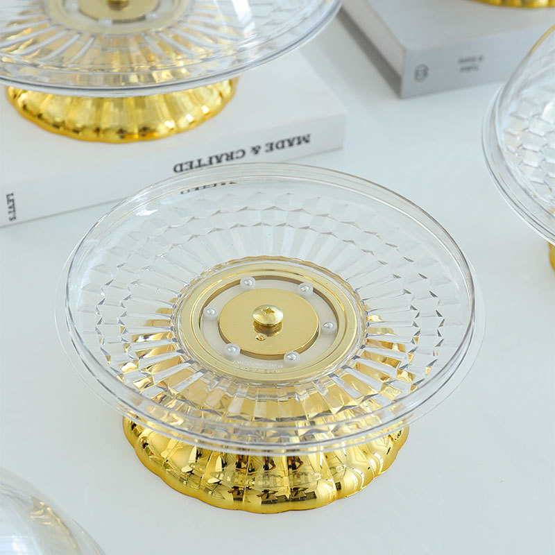 Light luxury fruit plate, snack plate, display plate, creative arrangement, inventory rack, living room home fruit cake plate, high-legged tray detail image 8