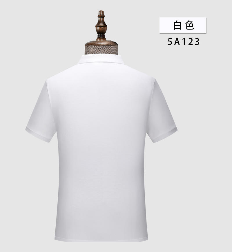 春夏款宽松舒适珠花拉架纯色短袖翻领POLO衫DX-5A123详情7