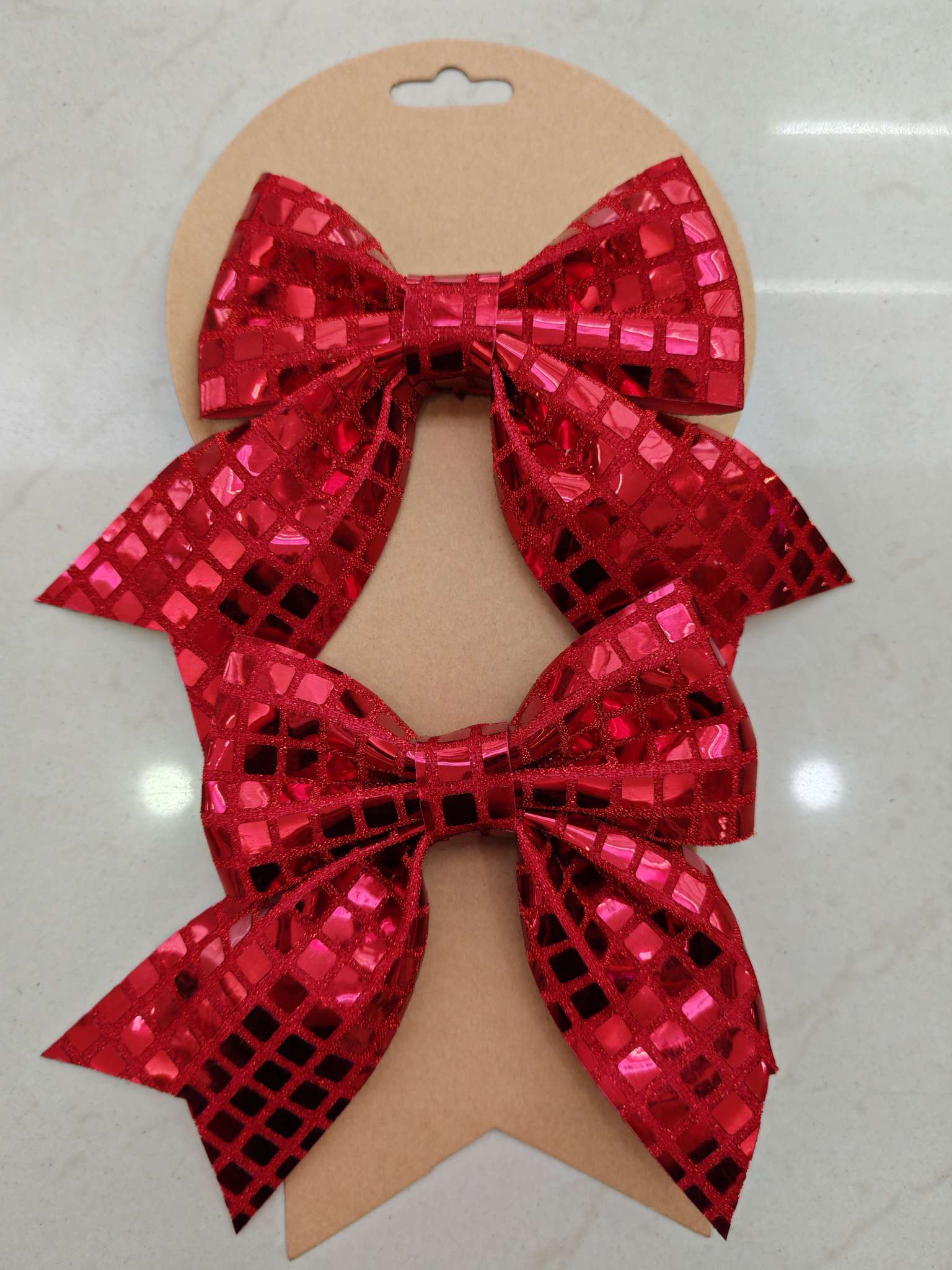 Christmas bows, Christmas supplies, decorations, Christmas tree pendants, hall decorations, small tree decorations, fashionable new styles, Christmas, Christmas detail image 2