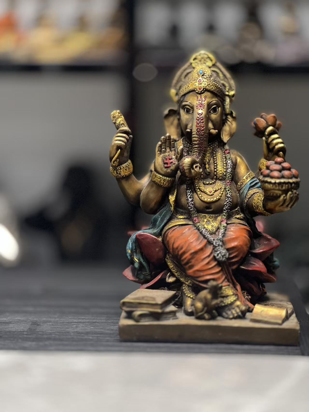 印度象神树脂工艺品摆件 环保无毒树脂材质  新品上新产品图