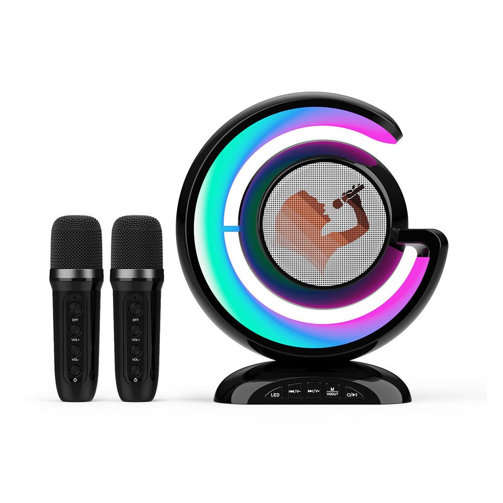 ys-110 multi-function family karaoke bluetooth boombox set singing wireless stereo all-in-one wireless microphone Item Picture