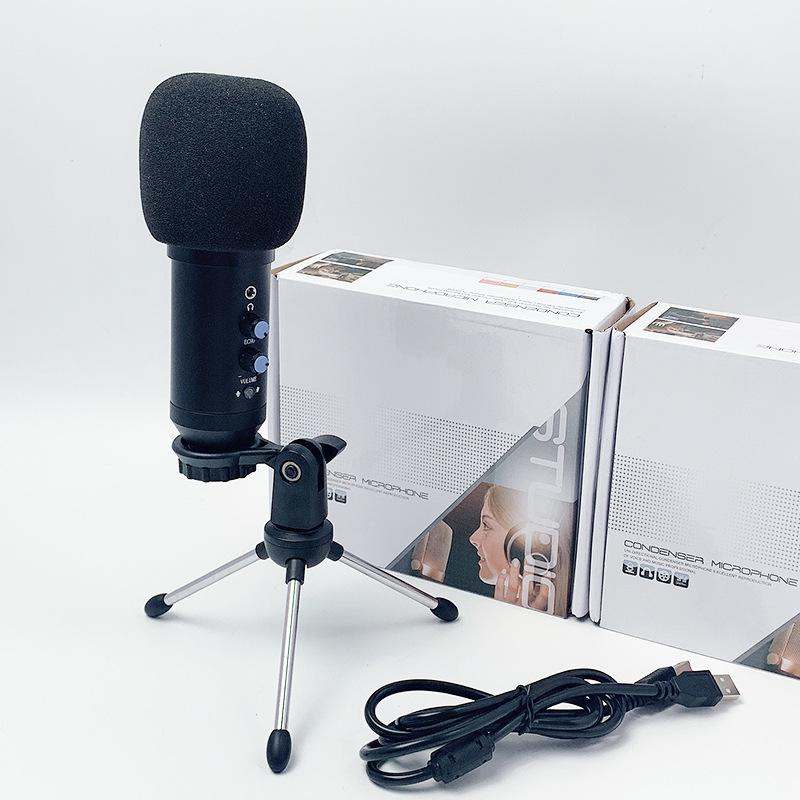 cross-border 803 condenser microphone sound card for live show mobile phone computer karaoke game microphone multifunctional portable bracket