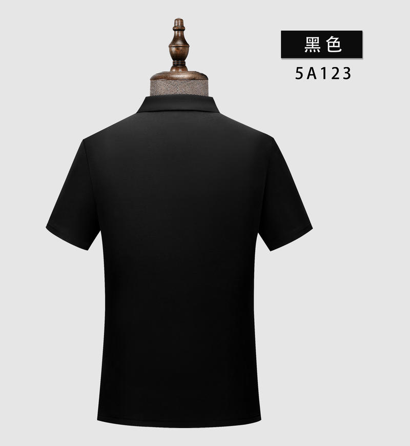 春夏款宽松舒适珠花拉架纯色短袖翻领POLO衫DX-5A123详情17