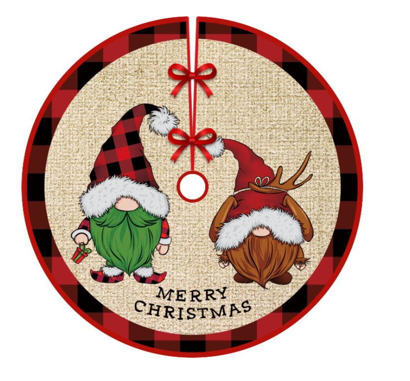 圣诞节装饰创意可爱印刷树群商场橱窗圣诞树树底下围裙装饰气氛布置圣诞节详情图6