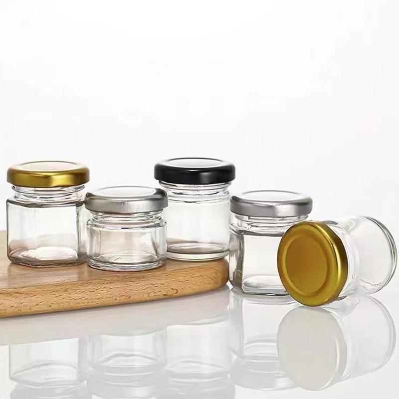 factory wholesale jam jar honey cubilose bottle honey bottle glass sealed can 25ml small size sub-package glass jar