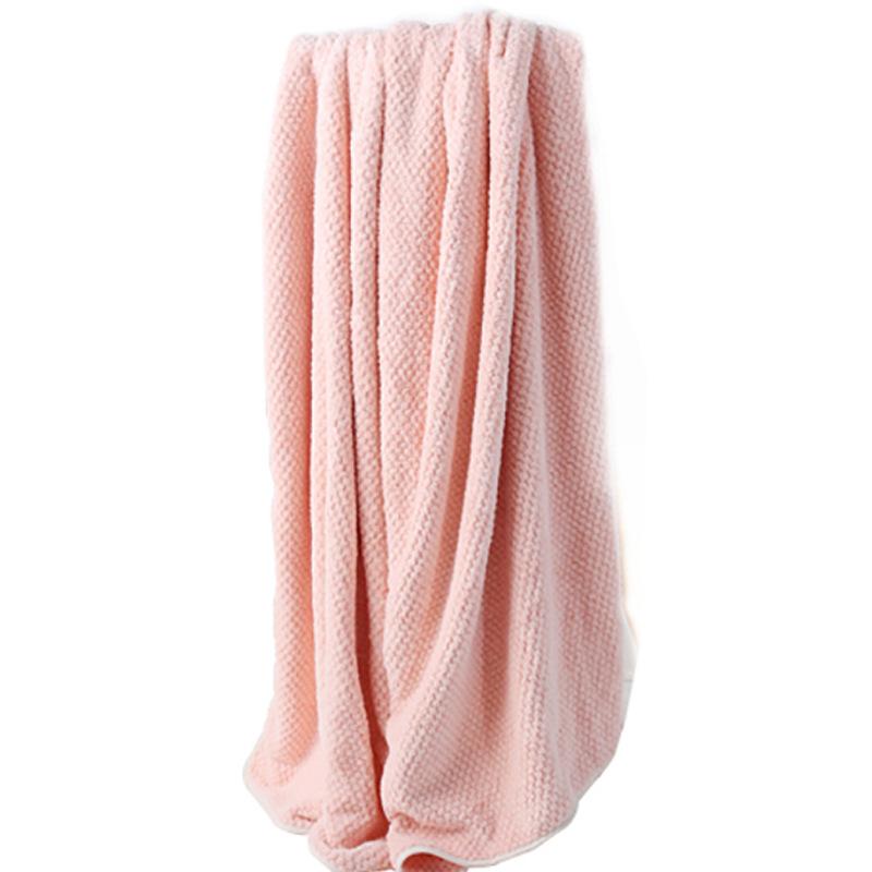 towels plus-sized pineapple plaid wholesale coral fleece bath towel bath towel female beach towel water absorption children Item Picture