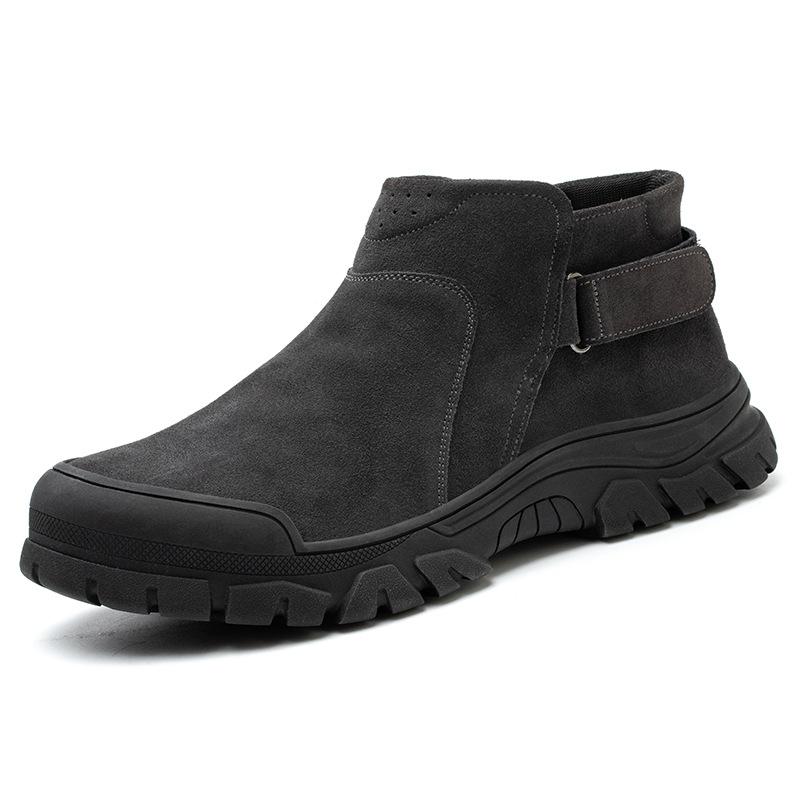 electric welder labor protection shoes men's steel toe cap anti-smashing and anti-penetration lightweight and wear-resistant leisure safety shoes fireproof flower work shoes Item Picture
