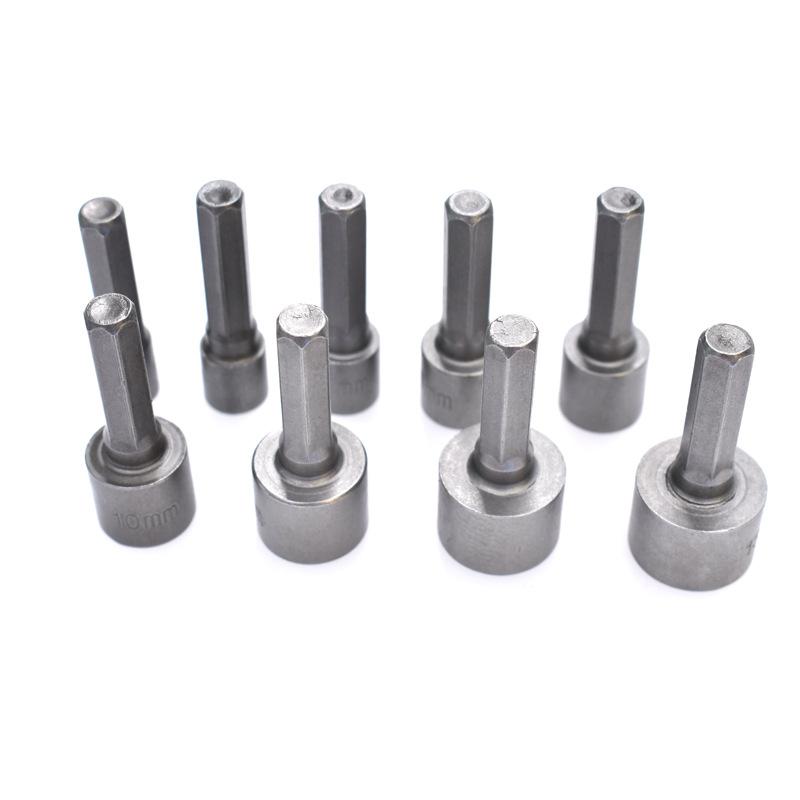 9pcs metric combination sleeve rubber strip mounted hexagon socket electric wrench 5-13mm non-magnetic air nutsette pullover Application Scenario