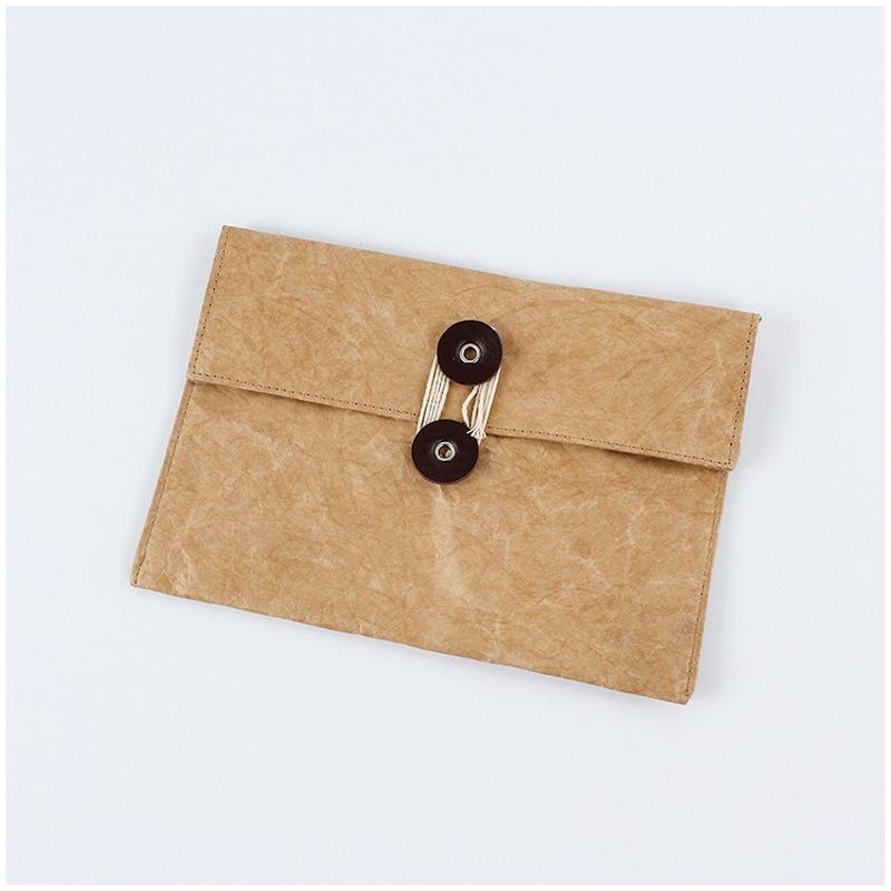Waterproof Tyvek A4 File Bag Korean Style Snap Button Document Folder Felt File Bag Creative Information Bag Document Cover Fashion