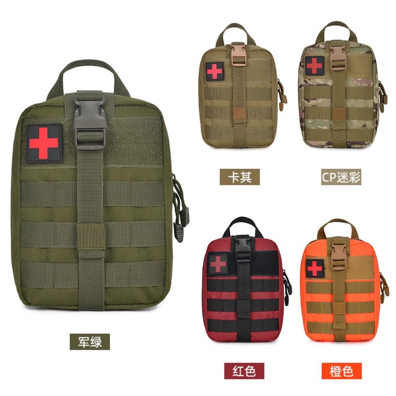 tactical camouflage outdoor first-aid kit multi-functional field emergency supplies reserve package fire fighting combat rescue first aid kits details Picture