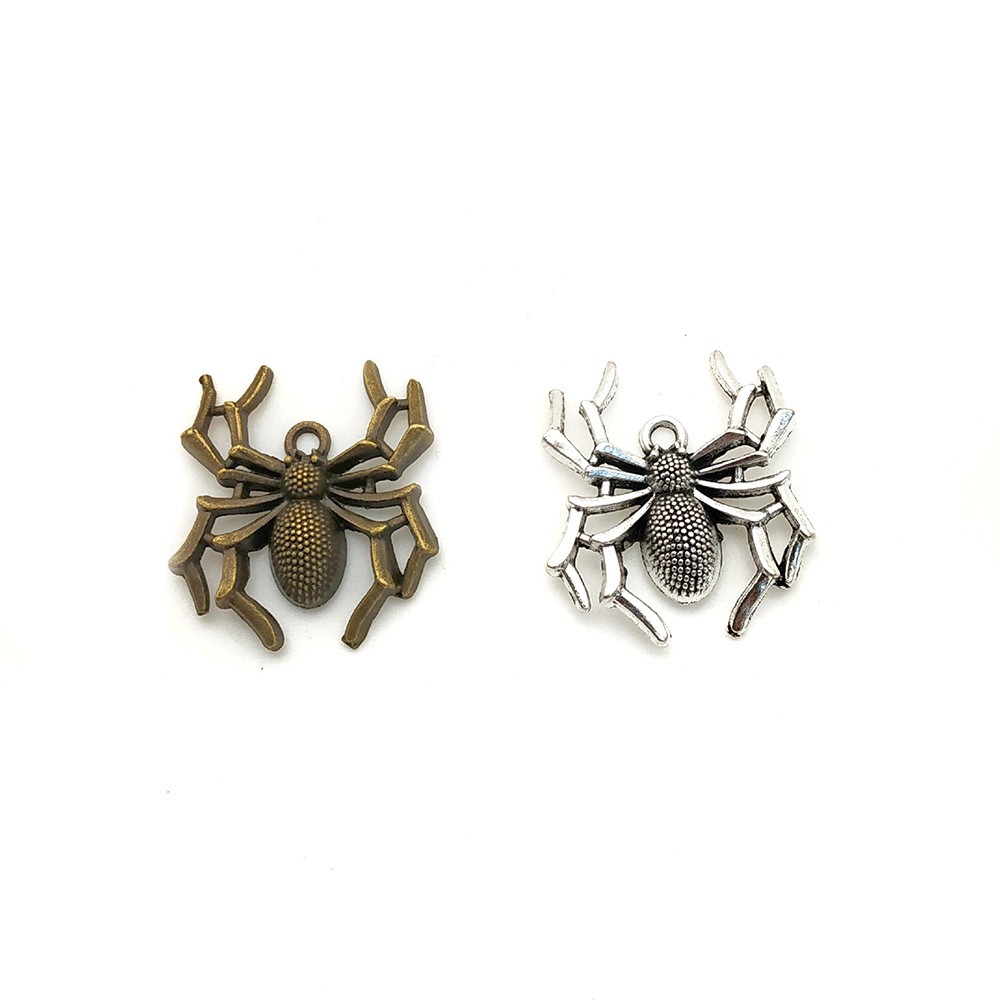 diy handmade horror animal giant spider necklace pendant, alloy accessory Y4645 details Picture