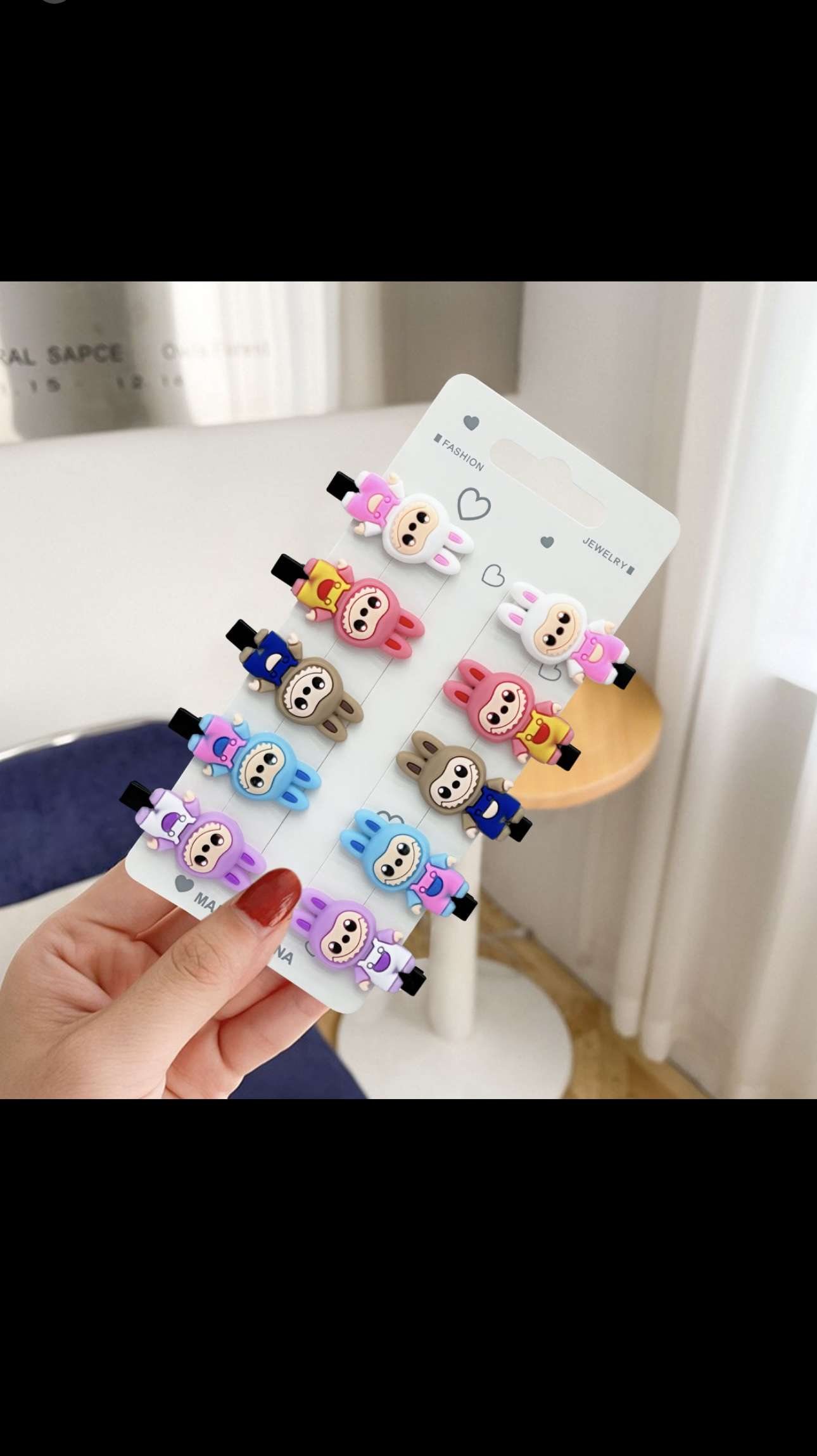 10-piece Hair clip Set: Durable hair clip, Children's Dopamine Hair clip, Hair Accessory, Cartoon Hair Clip, bb Clip, Cute Baby for Girls Specification image