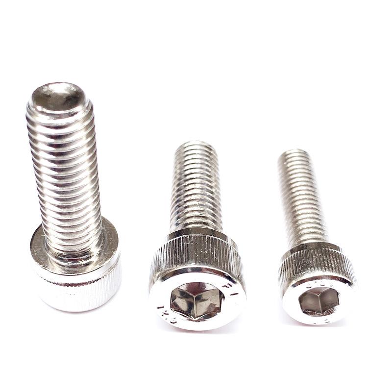 12.9 grade nickel plated hexagon socket head cap screw cylinder head screw cup head hexagon bolt m3m4m5m6m8m10m12