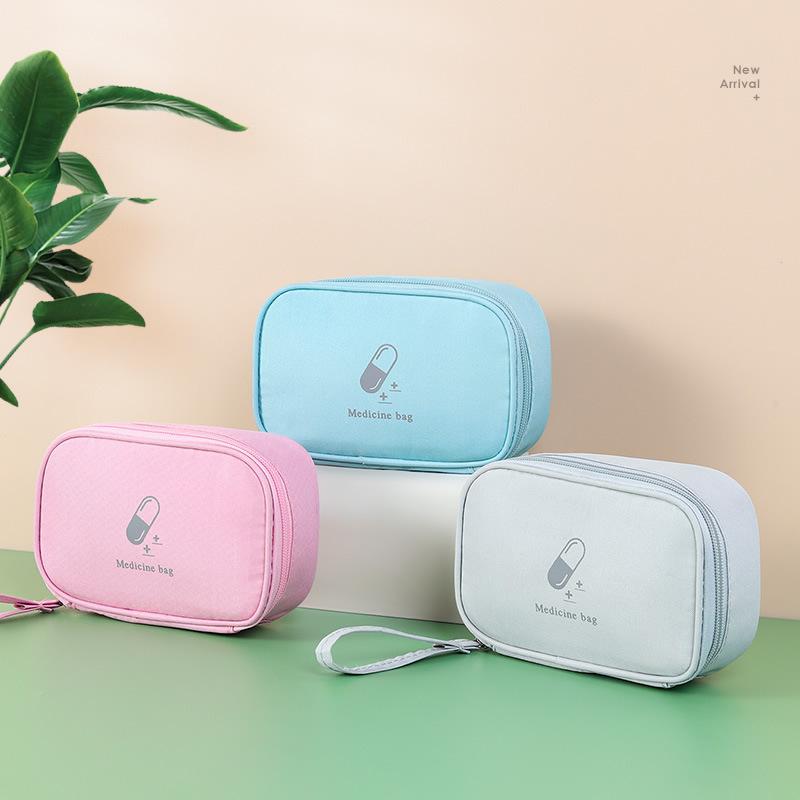 portable medicine bag fabric first aid kit travel medical first aid kits household outdoor emergency children student health bag Specification drawing