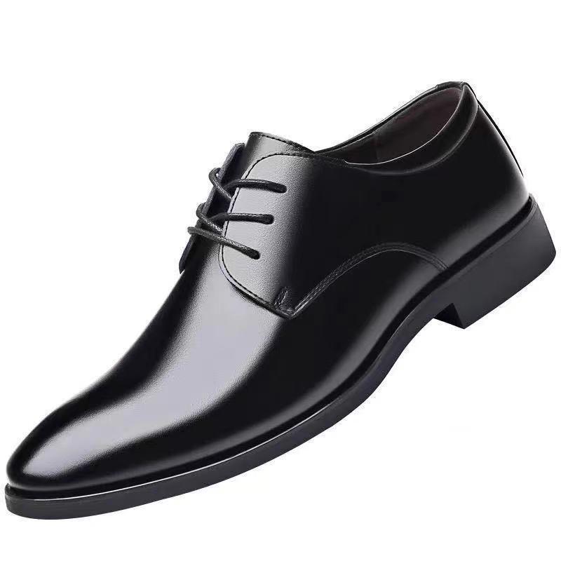 suit men's shoes men's groomsman black bridegroom business formal wear winter fleece-lined student casual leather shoes men wedding shoes Item Picture