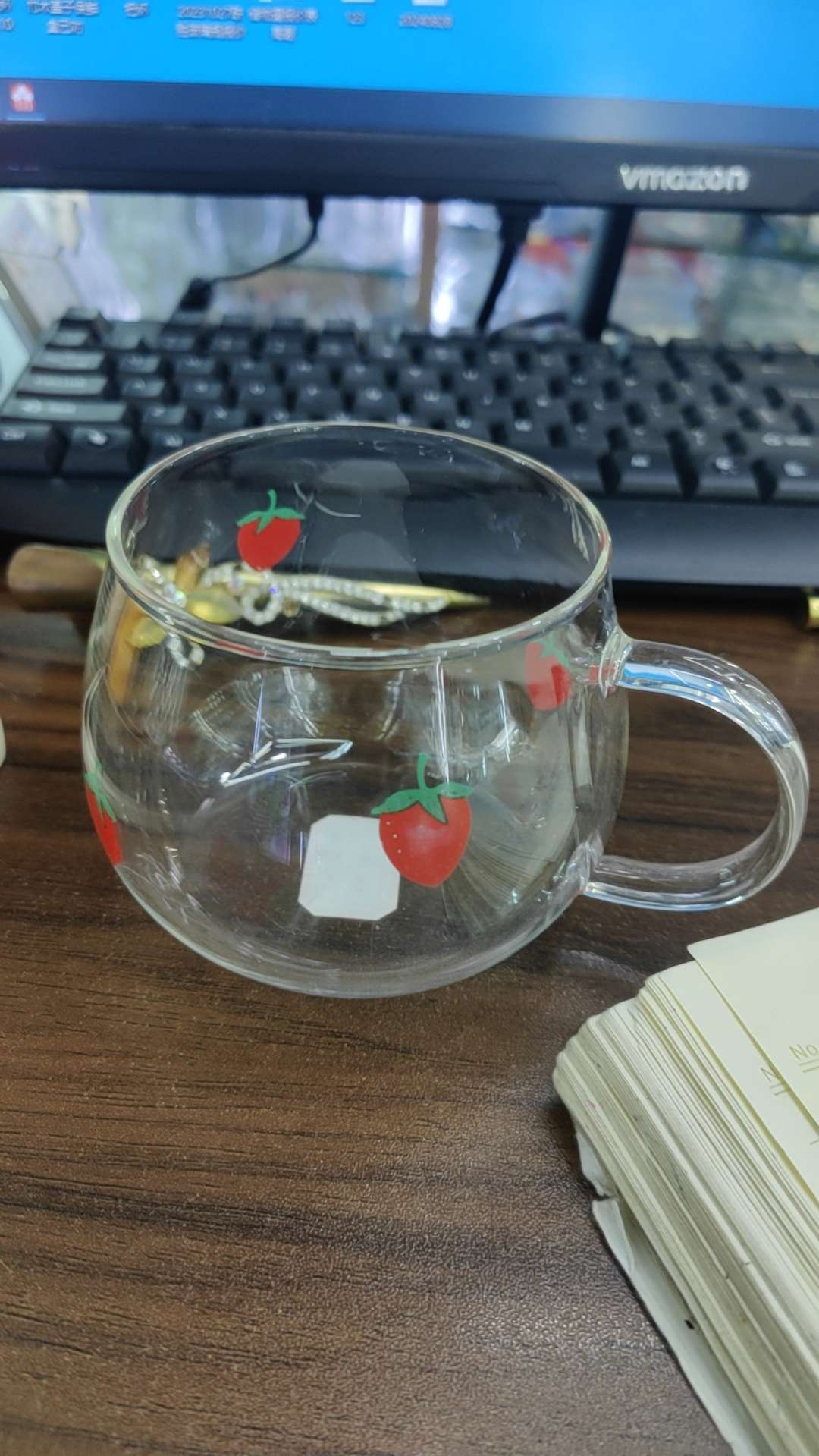 玻璃杯/保温杯/2元店/水晶玻璃杯/心经大悲咒玻璃杯产品图