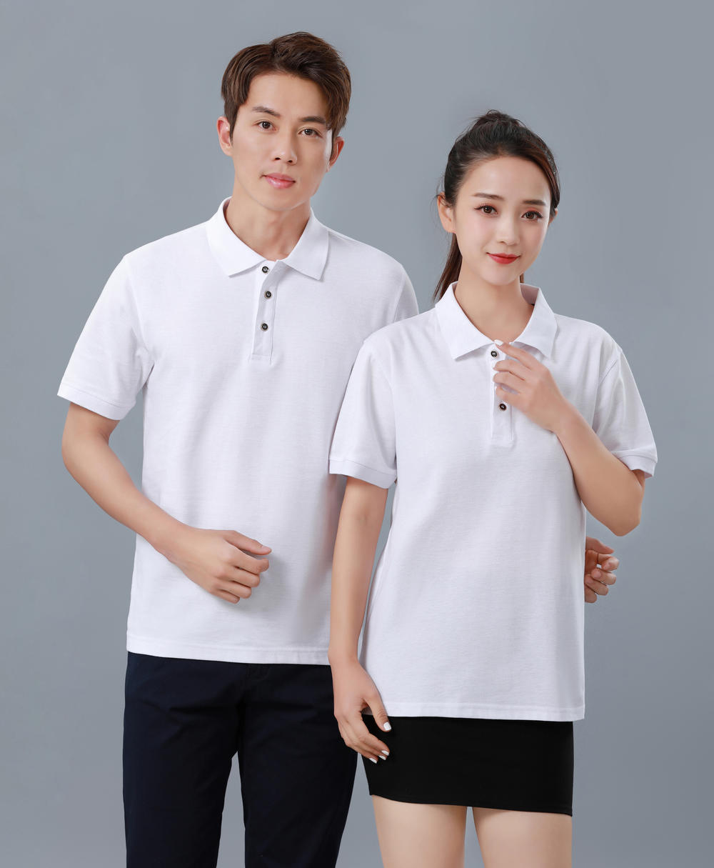 New loose and comfortable combed all-cotton short-sleeved lapel POLO shirt DX-2111