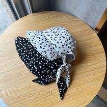 hat for women spring and summer new casual lady hat love pattern drawable ponytail fisherman hat