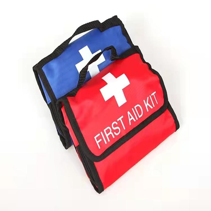 outdoor first aid kits empty bag folding tri-fold bag home storage car travel portable first aid kits straight hair
