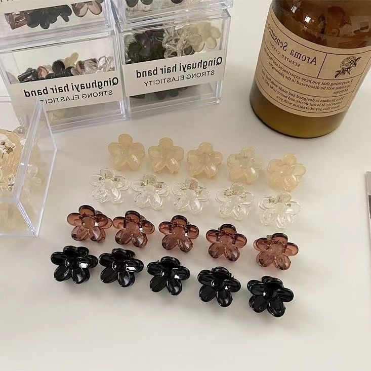 Camellia flower small grab clip braided hair decoration clip, ponytail small hair clip, princess head broken hair clip, elegant hair clip Specification image