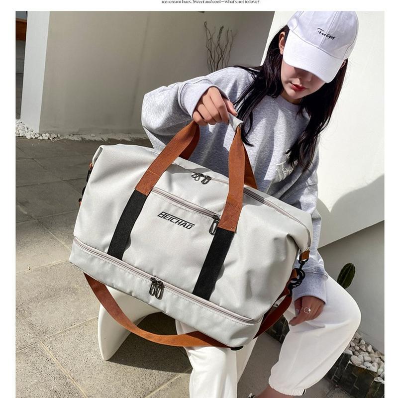 travel bag large capacity carry-on bags dry wet separation shoe warehouse bag trolley business trip gym bag cross-border bags