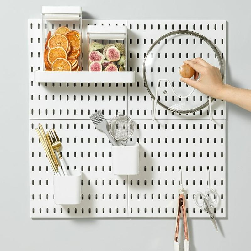 punch-free kitchen wire-wrap board storage rack seasoning rack knife rack pot cover rack dish rack hook wall storage accessories