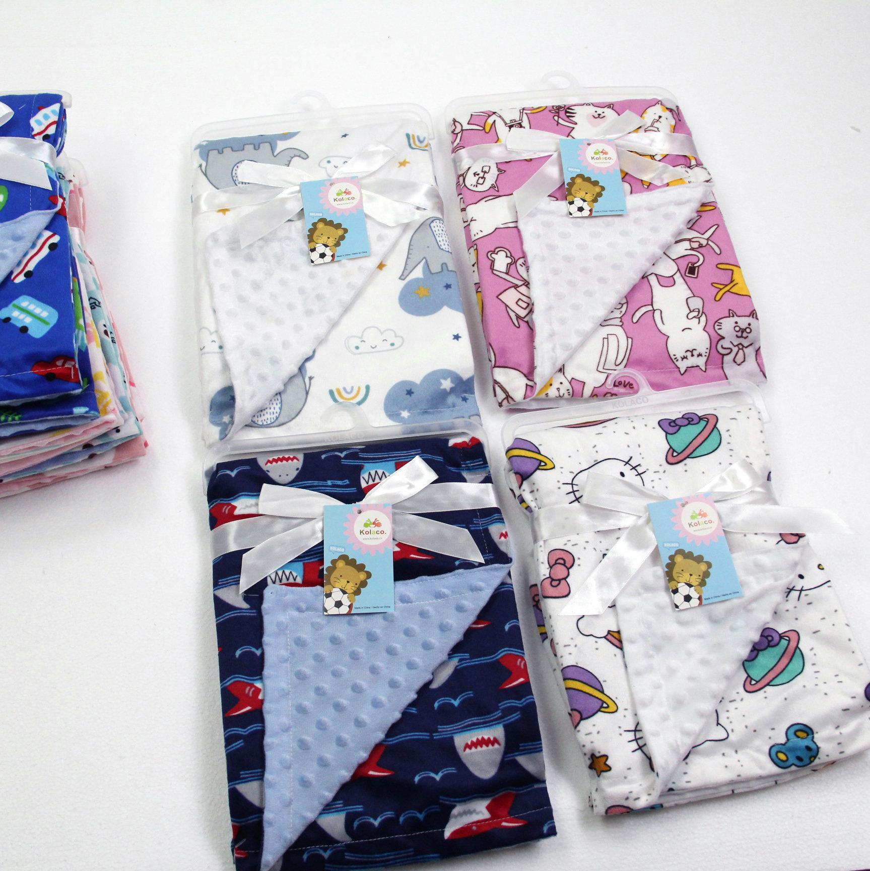 duplex felt printed foam blanket blanket short plush blanket children's blanket lambswool blanket baby's blanket hug blanket baby