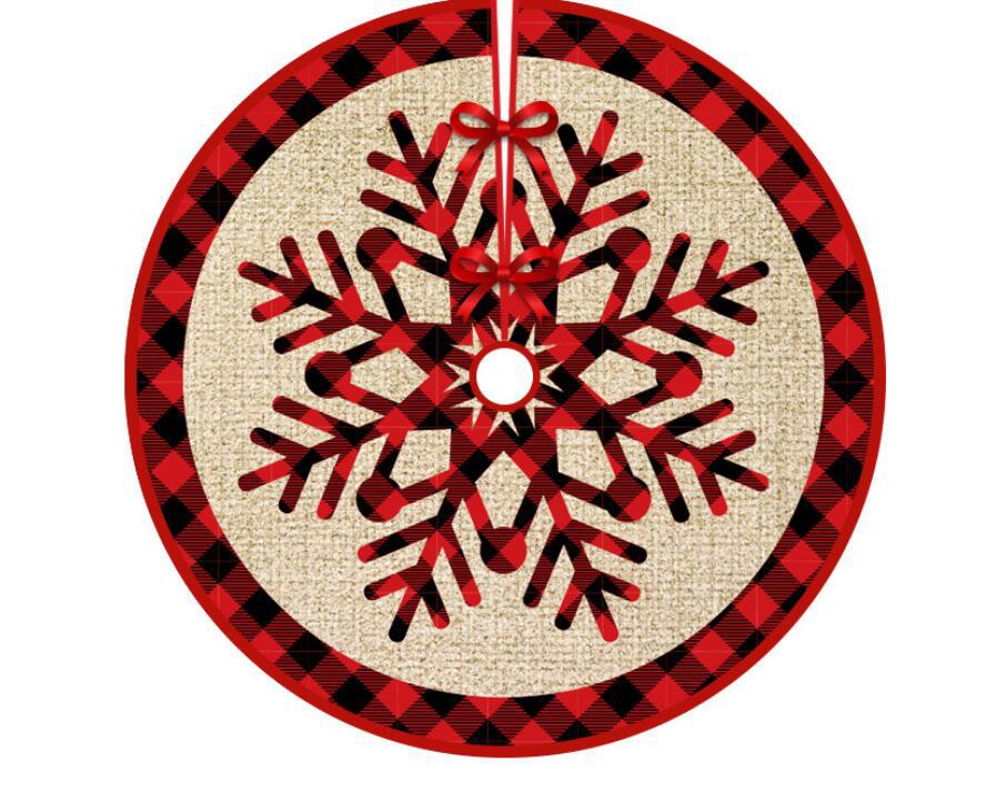 圣诞节装饰创意可爱印刷树群商场橱窗圣诞树树底下围裙装饰气氛布置圣诞节详情图10