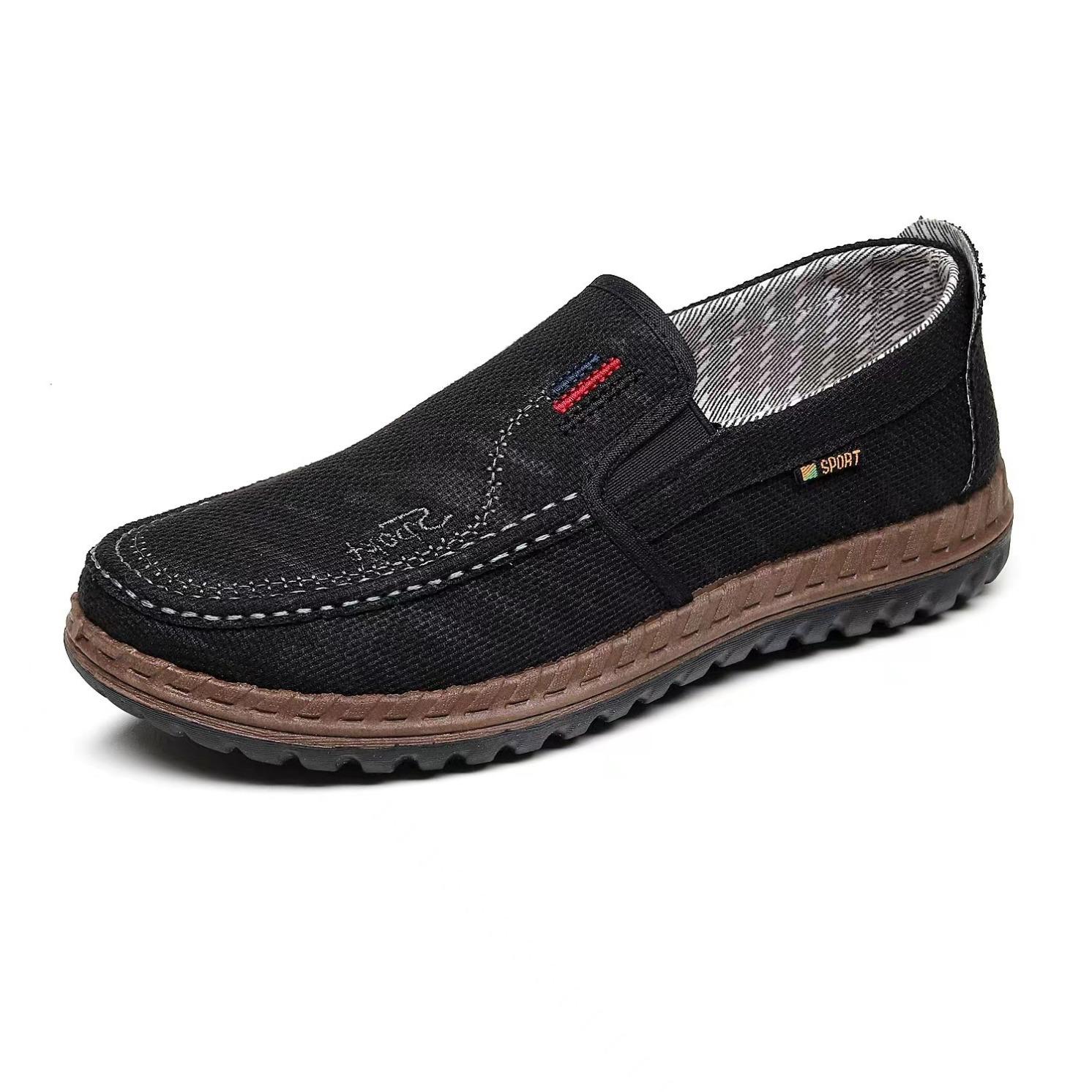 men's shoes 2024 summer new men's leisure shoes soft bottom breathable old beijing cloth shoes soft bottom daddy's shoes wholesale Item Picture
