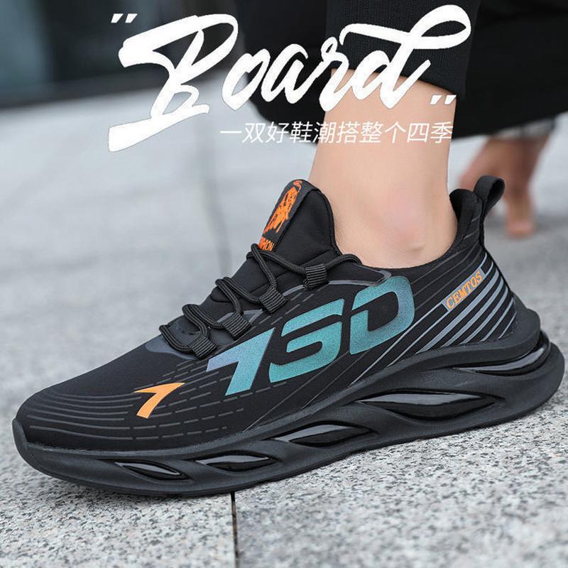 foreign trade 2024 men's sports casual shoes men's summer trendy new shoes round toe black spring men's shoes wholesale full figure