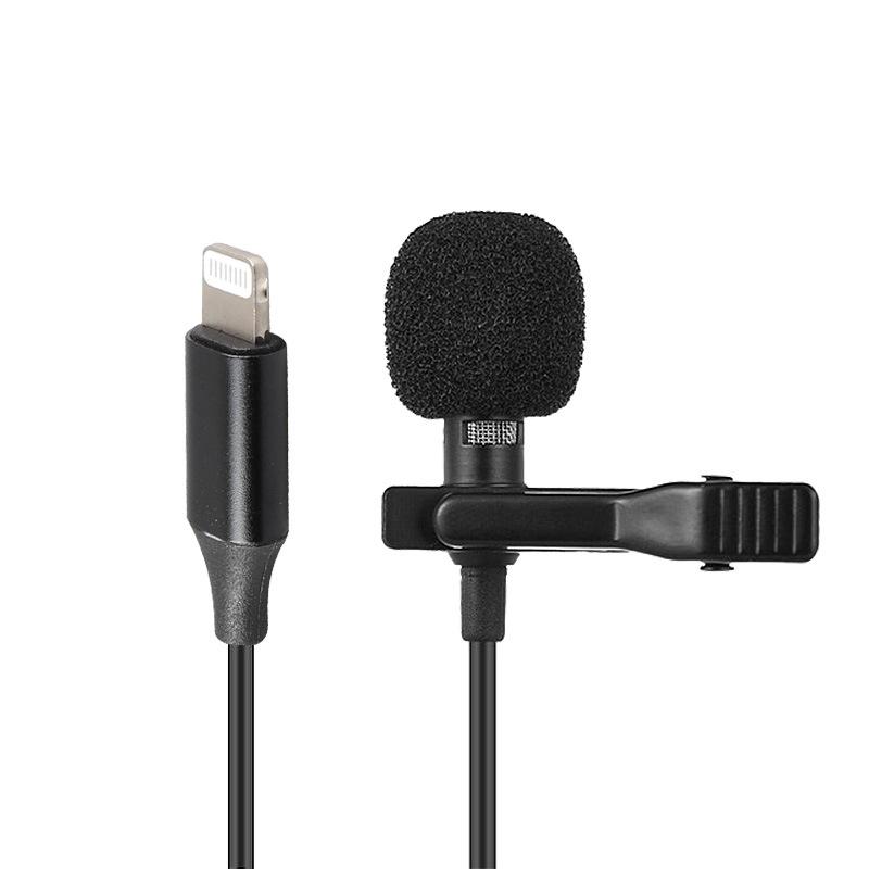 apple interface mini clip collar microphone live singing microphone lightning microphone Item Picture