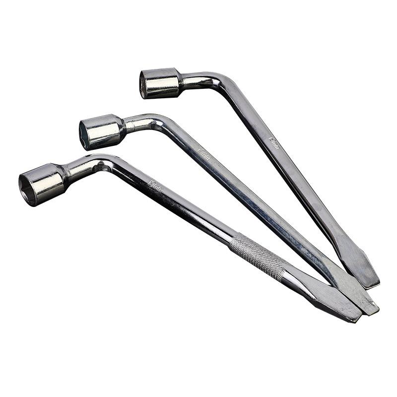 l-type tire crowbar wrench multifunctional hexagon socket wrench labor-saving disassembly tire change wrench crowbar wrecking bar Item Picture