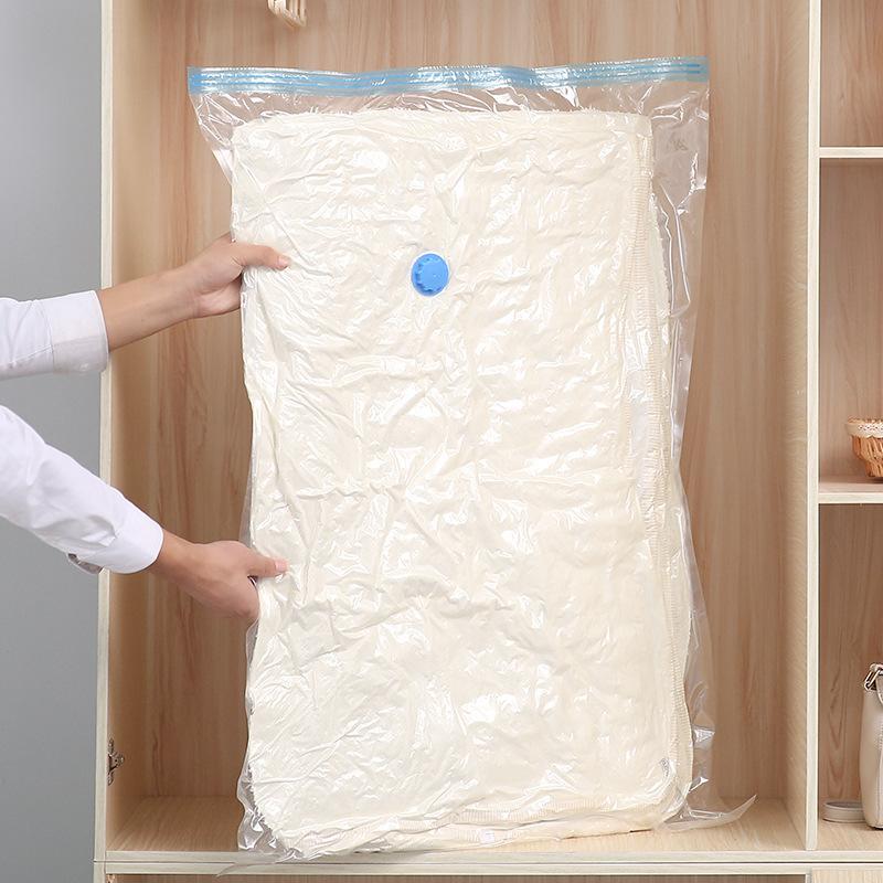 Factory Direct Sales Transparent Suction Vacuum Compression Bag Travel Clothing Storage Vacuum Bag Quilt Packaging Buggy Bag Specification drawing
