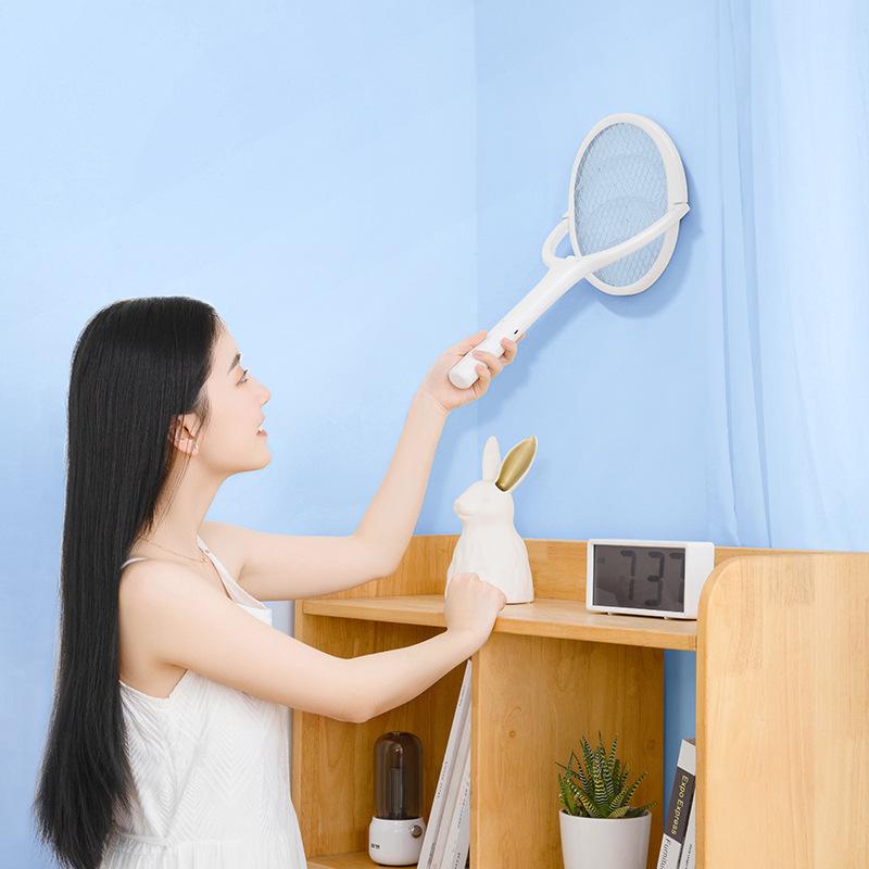 Anne Diary Adjustable Angle Electric Mosquito Swatter Mosquito Killer Lamp Two-in-One Rechargeable Household Mosquito Repellent Electric Fly Artifact