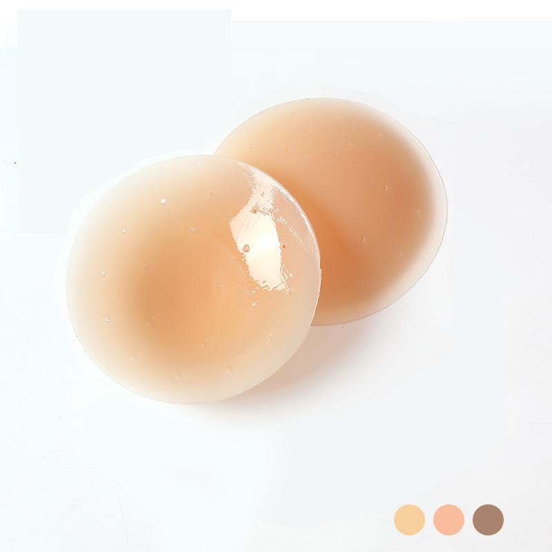 Cross-Border New Breathable Silicone Nipple Sticker Anti-Exposure Nipple Stick Thin Nipple Coverage Invisible Nude Bra Latex Chest Pad