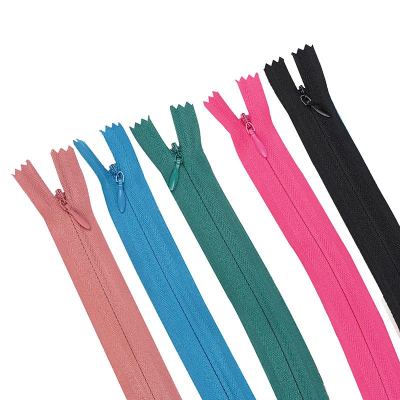 invisible zipper no. 3 color cloth edge u-shape pillow clothing skirt pants universal strip closed tail zipper can be customized Item Picture