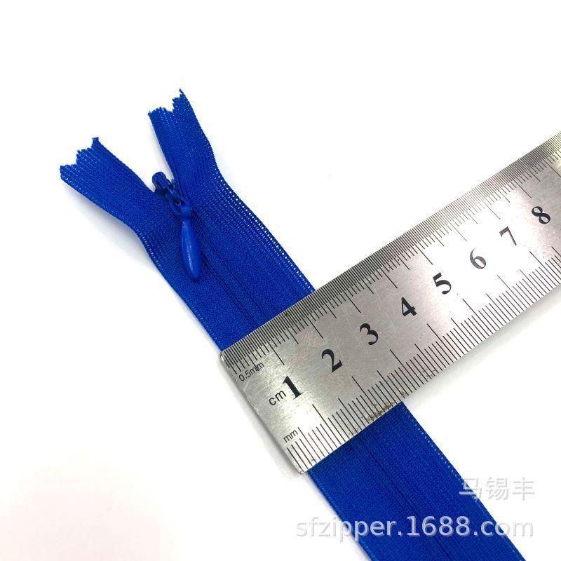 invisible zipper no. 3 mesh side water drip pillow dress closed lace closed tail pants access control coat pocket zipper details Picture