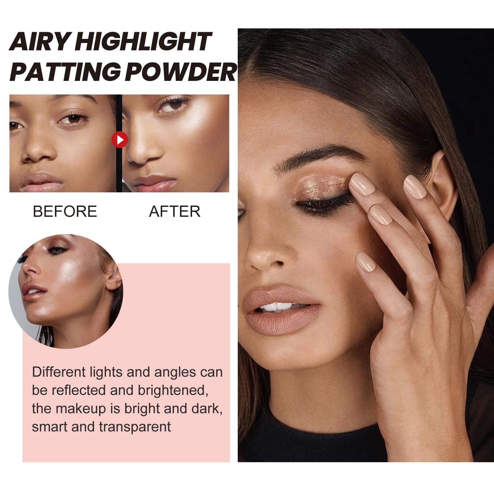eelhoe highlight pat pink light highlight brightening natural three-dimensional shading powder full body sexy beach highlight
