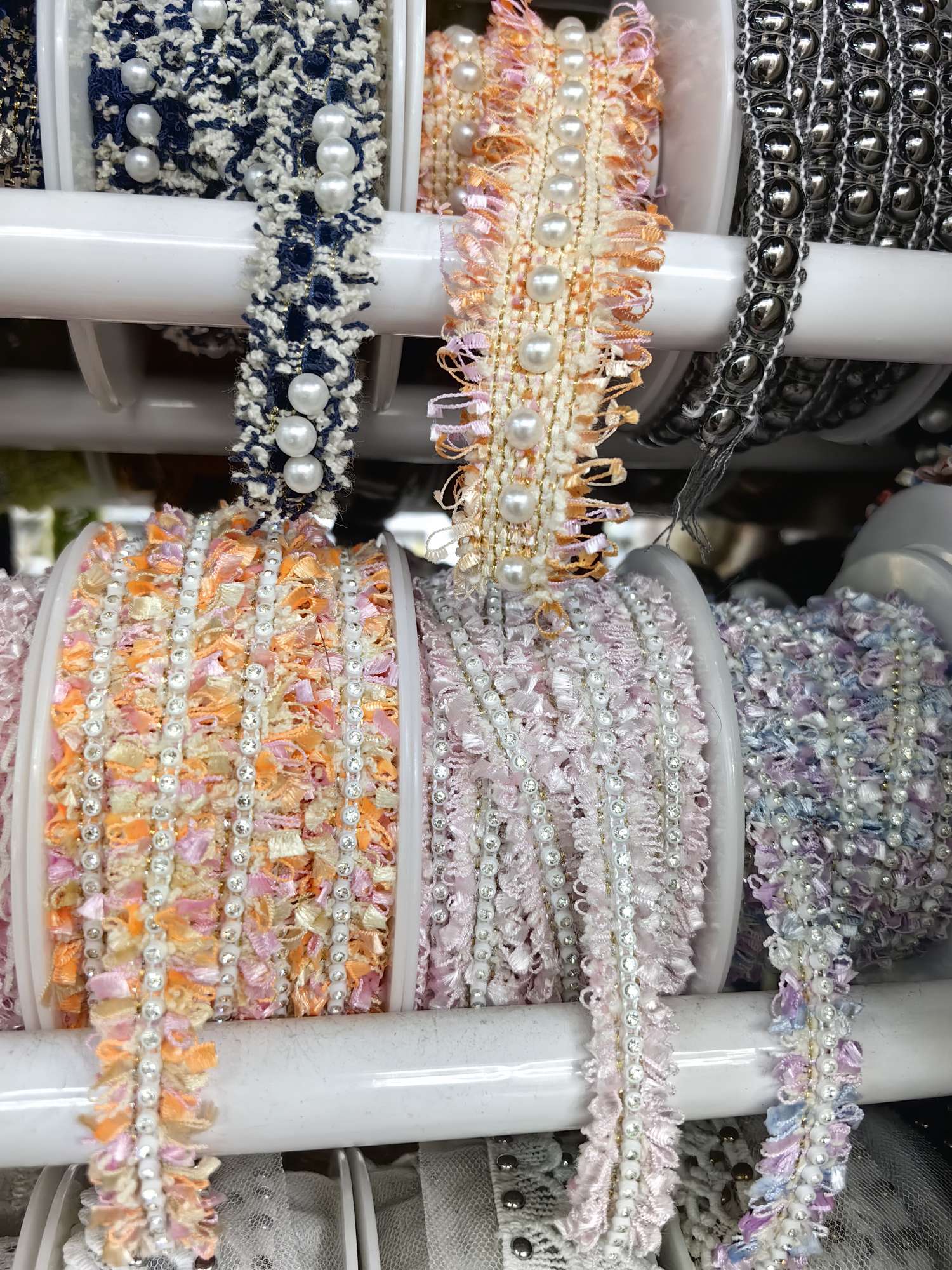 New Korean-style hand-stitched beaded woolen webbing clothing accessories