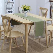 Chinese Ins Style Light Luxury Table Cloth Table Runner Coffee Table Tea Table TV Cabinet Cloth Shoe Cabinet Bed Runner Spot Cotton and Linen