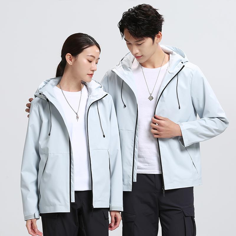 冲锋衣/登山服男宽松户外/防风衣女/户外登山服/冲锋衣男连帽户外细节图