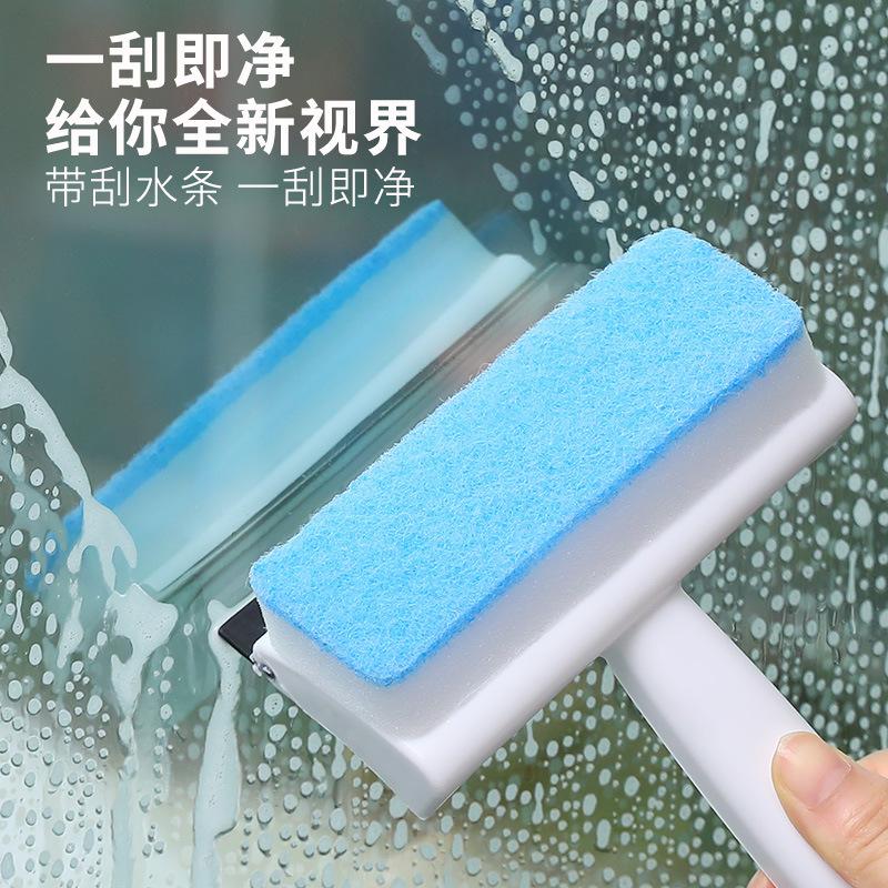 flexible glue glass wiper blade household double-sided cleaning brush glass fabulous tool wall scraping dual-use cleaning brush