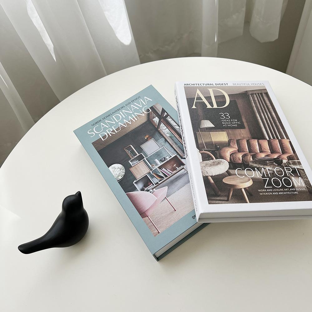 nordic simple fake book home style simulation book designer interior magazine soft decoration book coffee table coffee table decoration