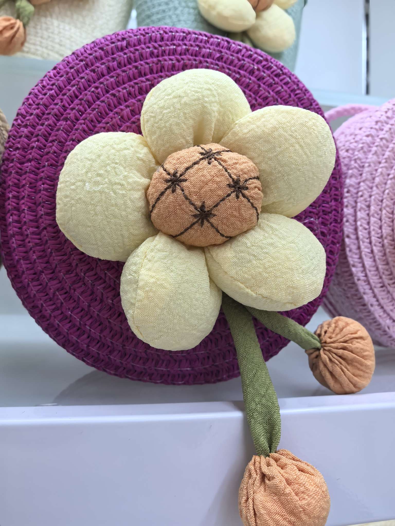 Verano handwoven grass woven small bag wholesale nude bag niños mini lindo flor niños grass bag cross body bag Item Picture