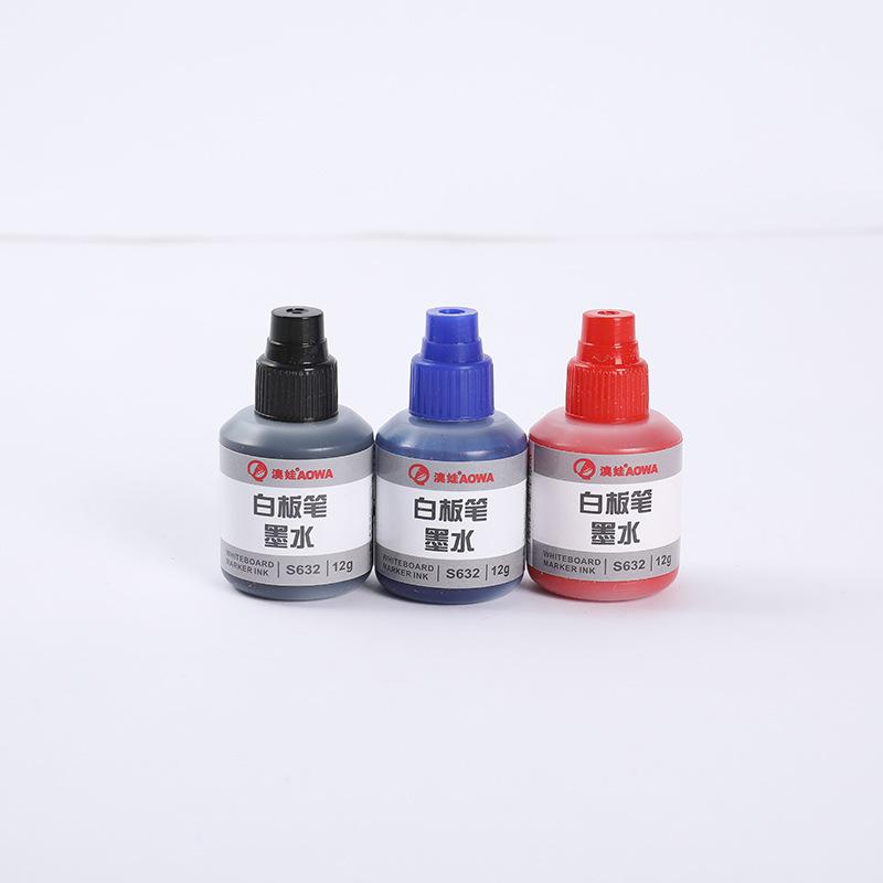 whiteboard ink 12ml black red blue ink supplement liquid can be added ink whiteboard ink black ink supplement liquid