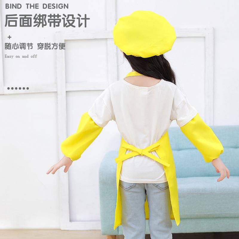 baby bib painting clothes advertising apron children training institution art gallery kindergarten overclothes printed logo